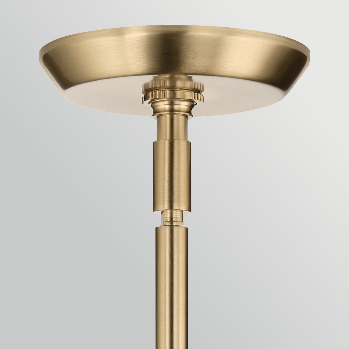 Cassius Four Light Pendant or Semi Flush Ceiling Light in Champagne Bronze