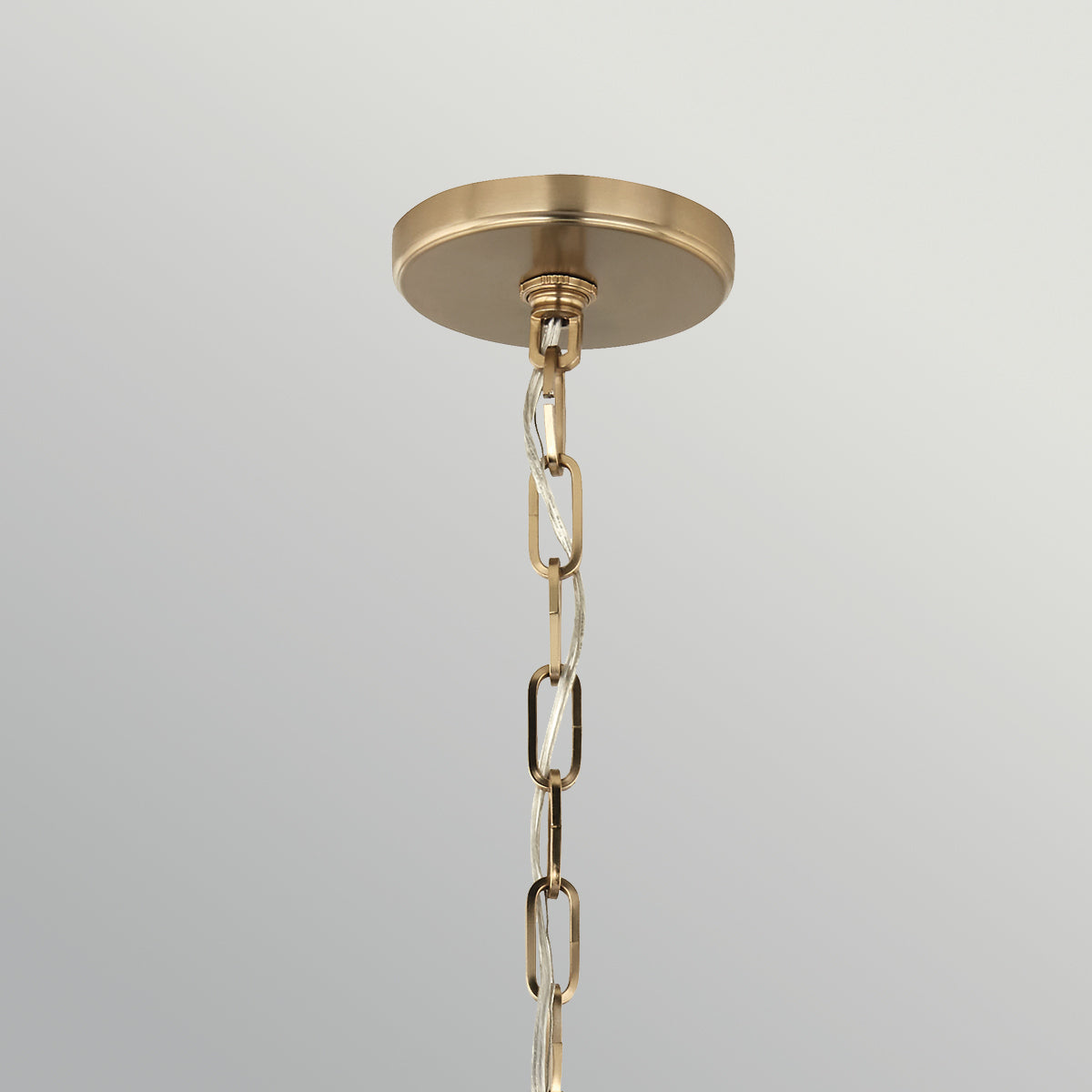 Etcher Large Single Drop Pendant in Black & Champagne Bronze