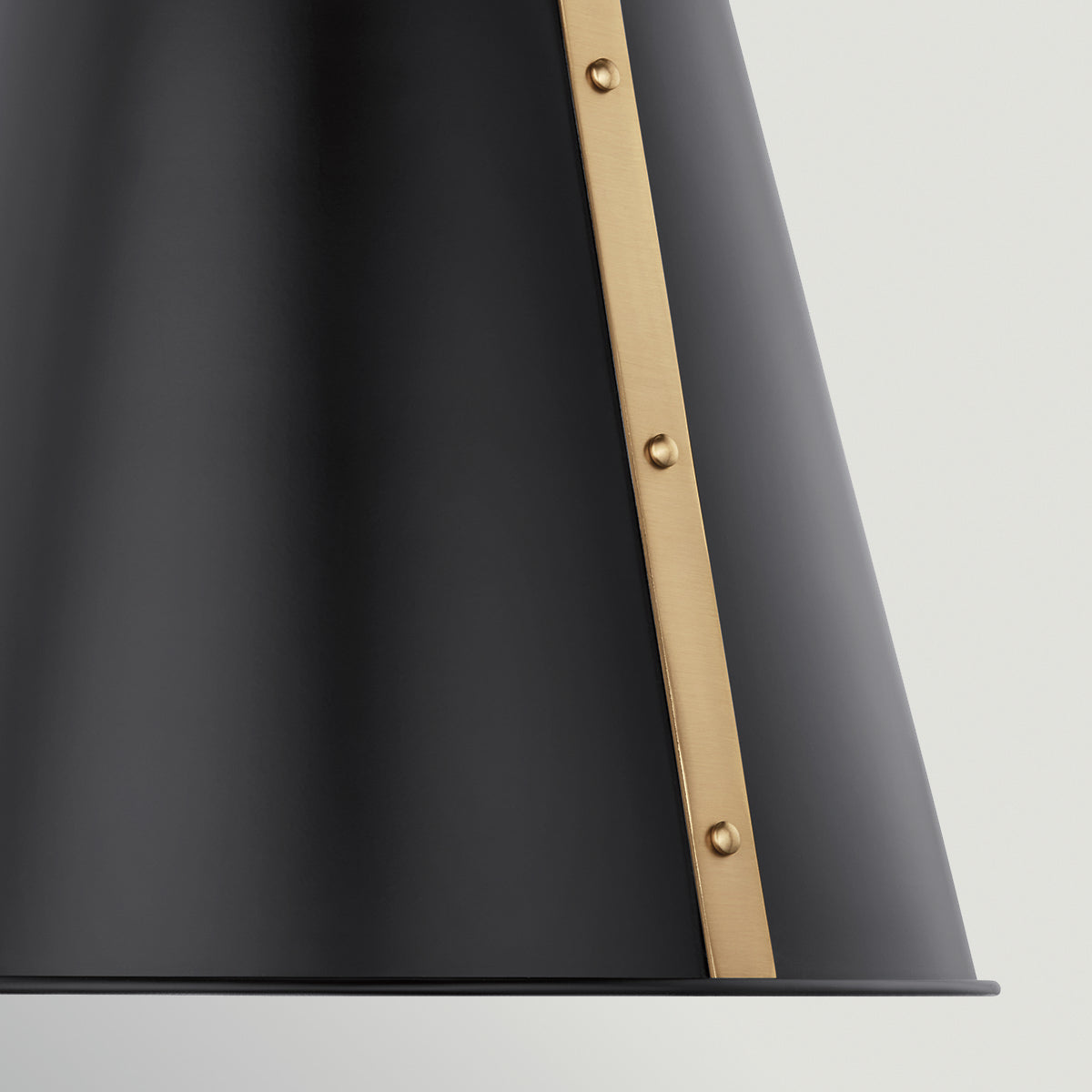 Etcher Medium Single Drop Pendant in Black & Champagne Bronze