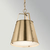 Etcher Medium Single Drop Pendant in Champagne Bronze
