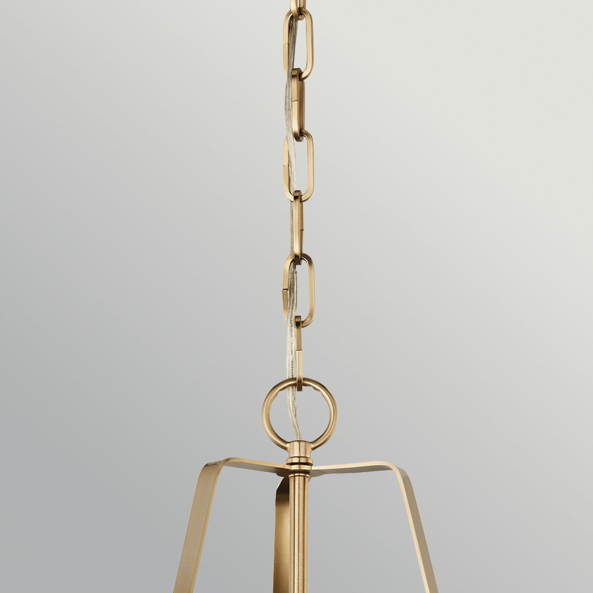 Etcher Medium Single Drop Pendant in Champagne Bronze