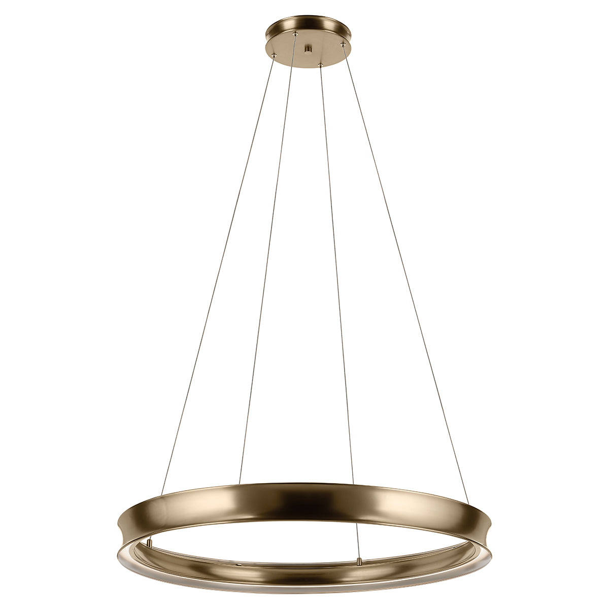 Larousse Large LED Pendant in Champagne Bronze