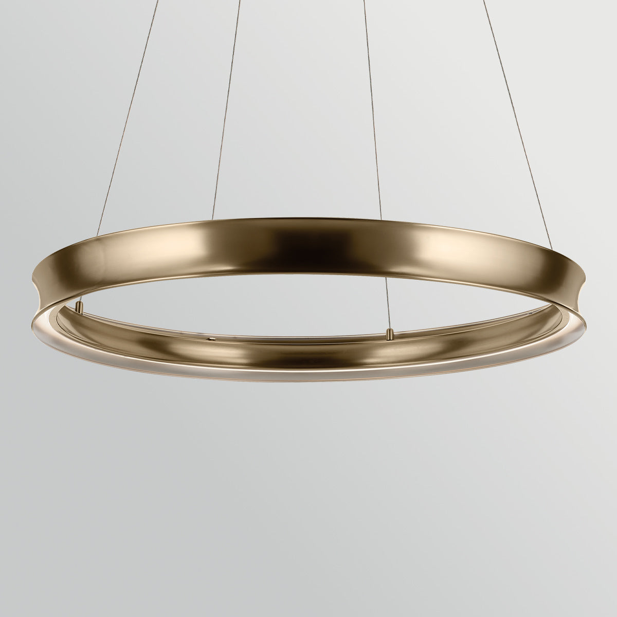 Larousse Large LED Pendant in Champagne Bronze