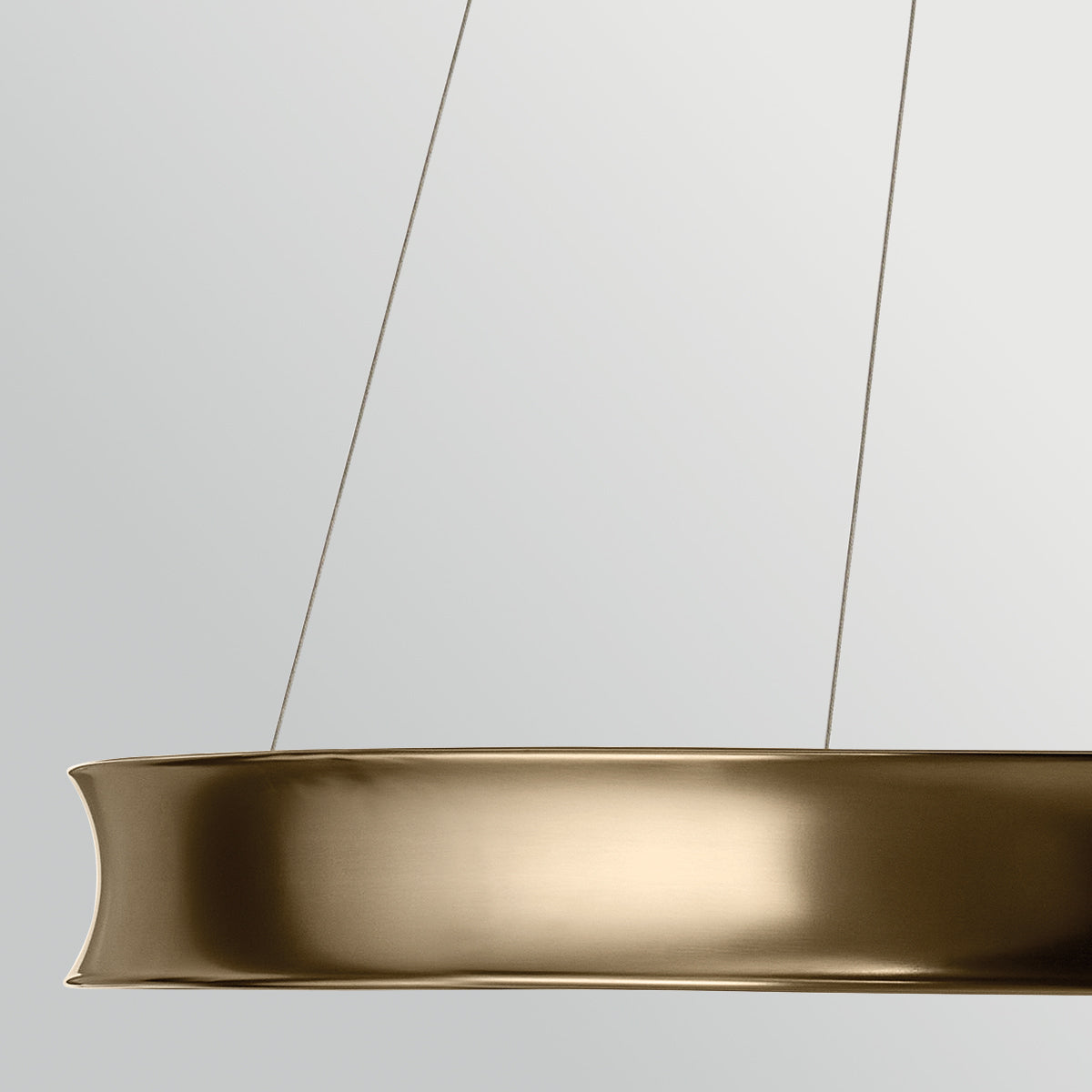 Larousse Large LED Pendant in Champagne Bronze