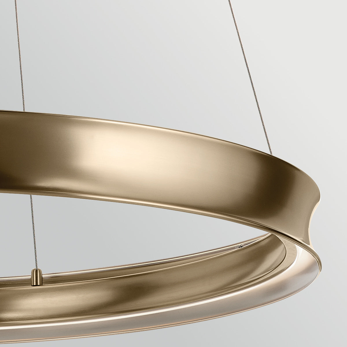 Larousse Large LED Pendant in Champagne Bronze