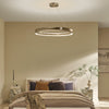 Larousse Large LED Pendant in Champagne Bronze