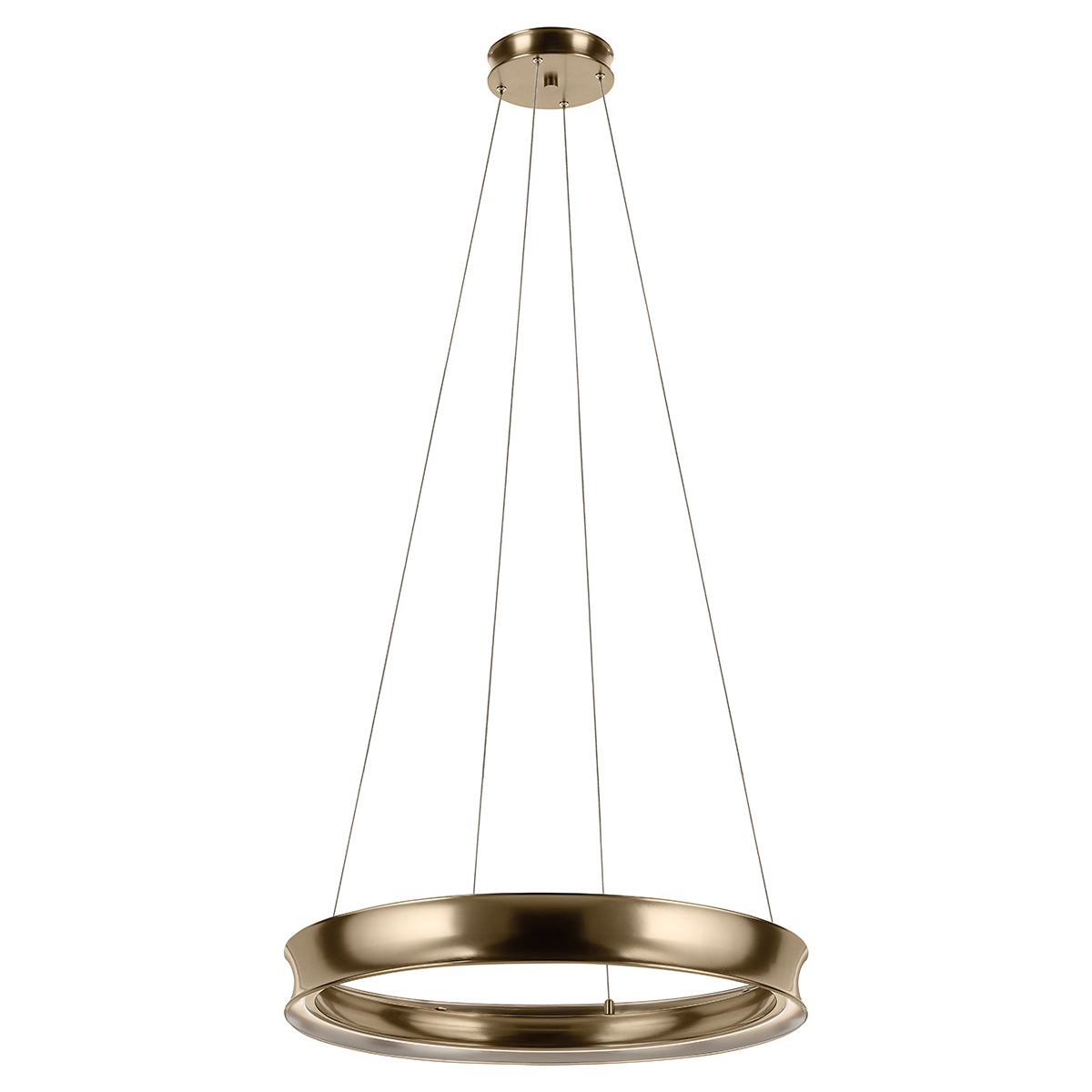 Larousse Medium LED Pendant in Champagne Bronze
