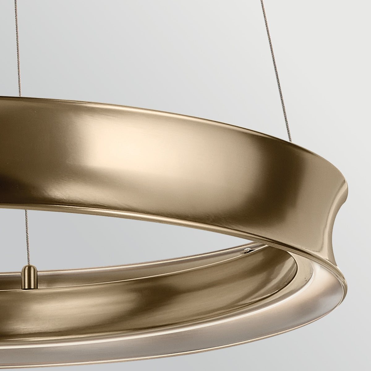 Larousse Medium LED Pendant in Champagne Bronze