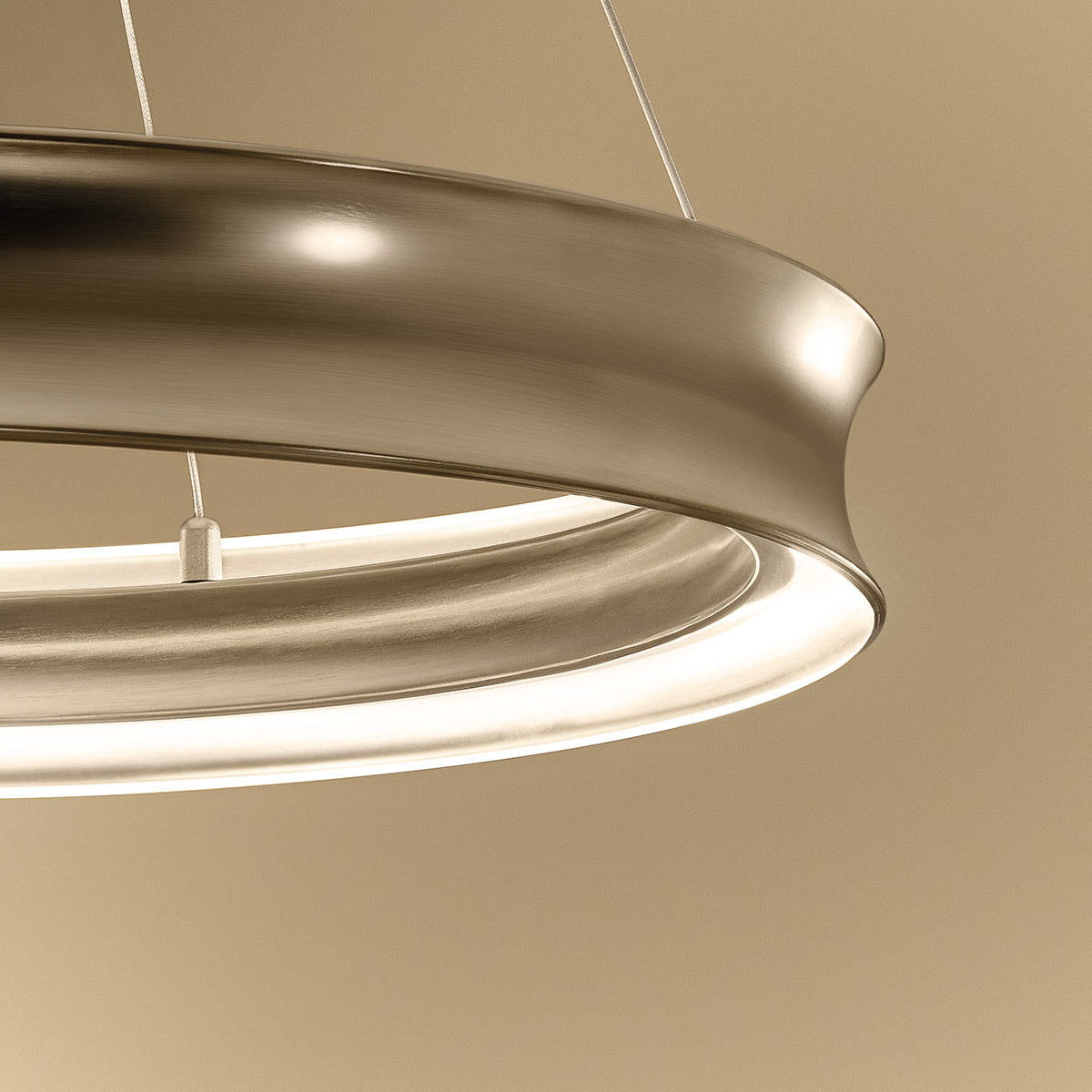 Larousse Medium LED Pendant in Champagne Bronze