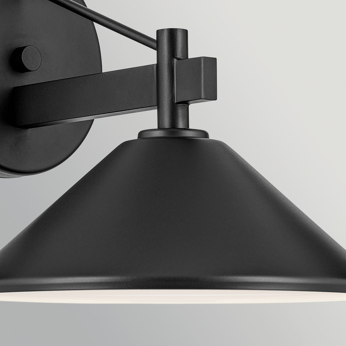 Ripley IP44 Medium LED Wall Lantern in Black