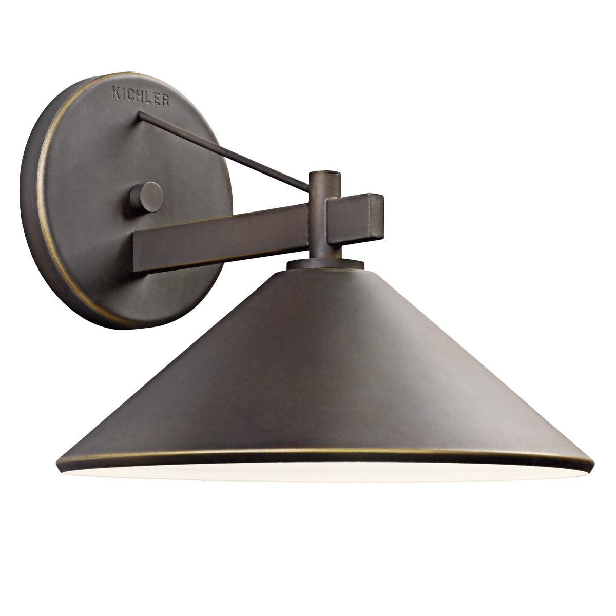 Ripley IP44 Medium LED Wall Lantern in Old Bronze