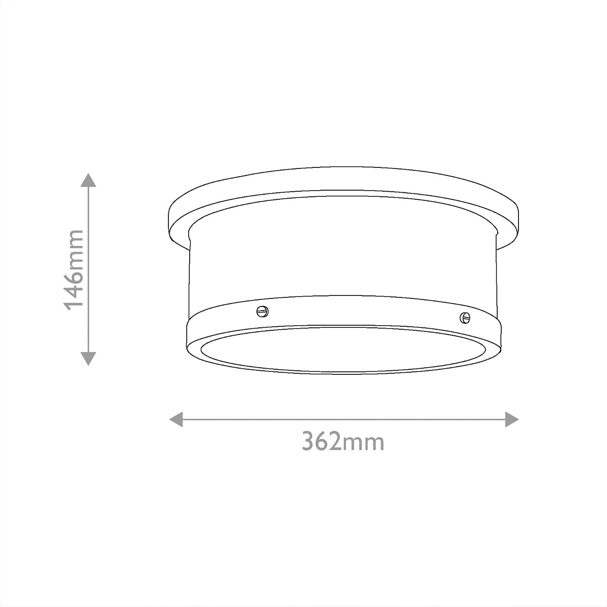 Serca Medium Ceiling Light in Brushed Natural Brass with Satin Etched Glass Diffuser