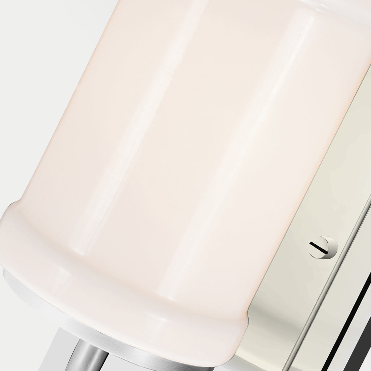 Vetivene IP44 Wall Light in Polished Chrome with Opal Glass Shade