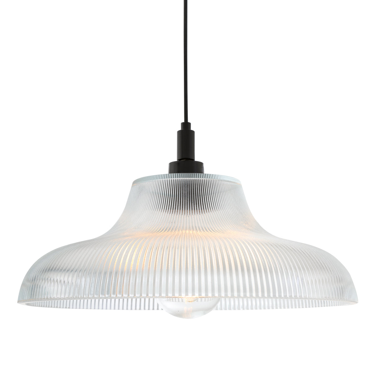 Aquarius IP65 40cm Pendant Light with Matt Black Detail