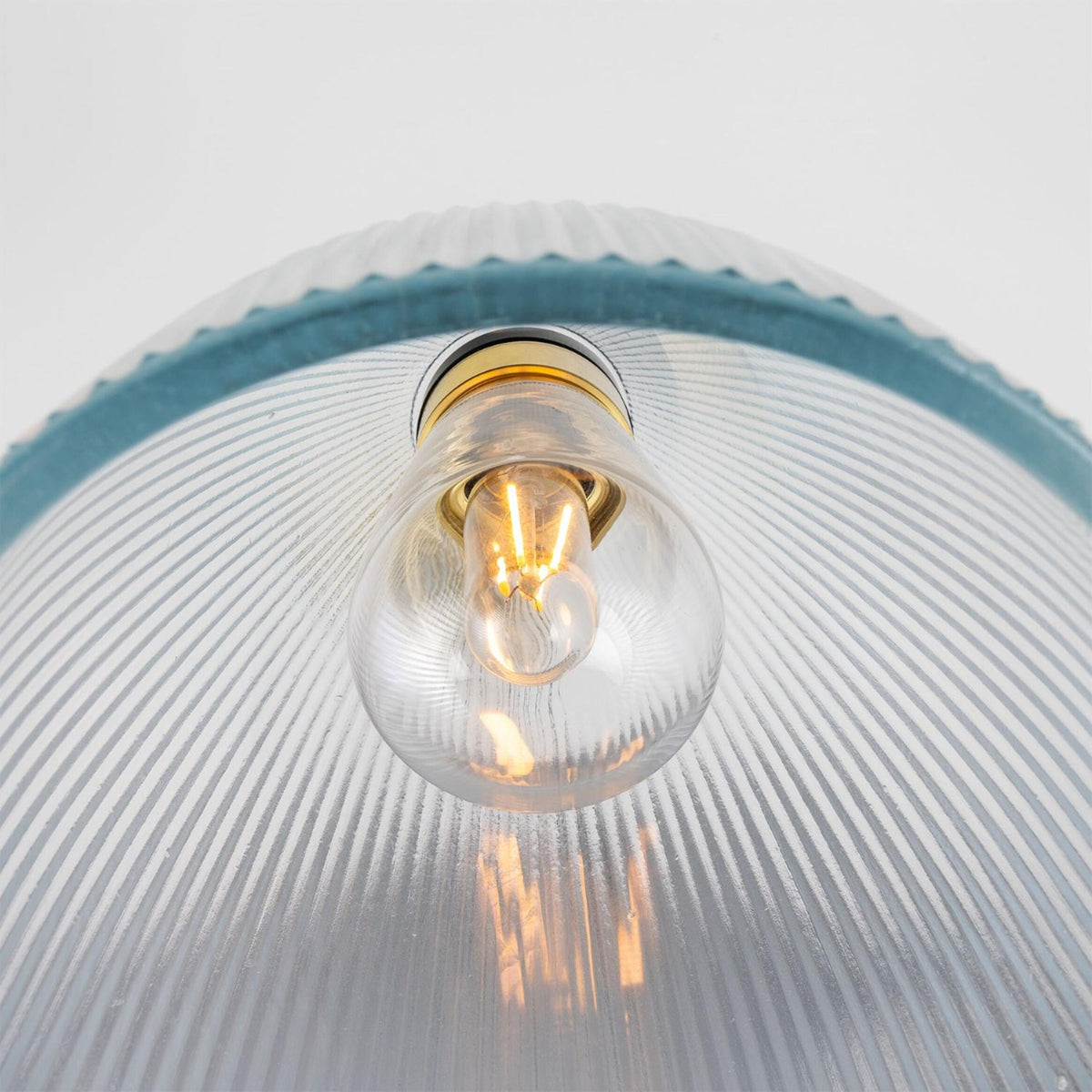 Brooke IP65 20cm Pendant Light with Polished Brass Detail
