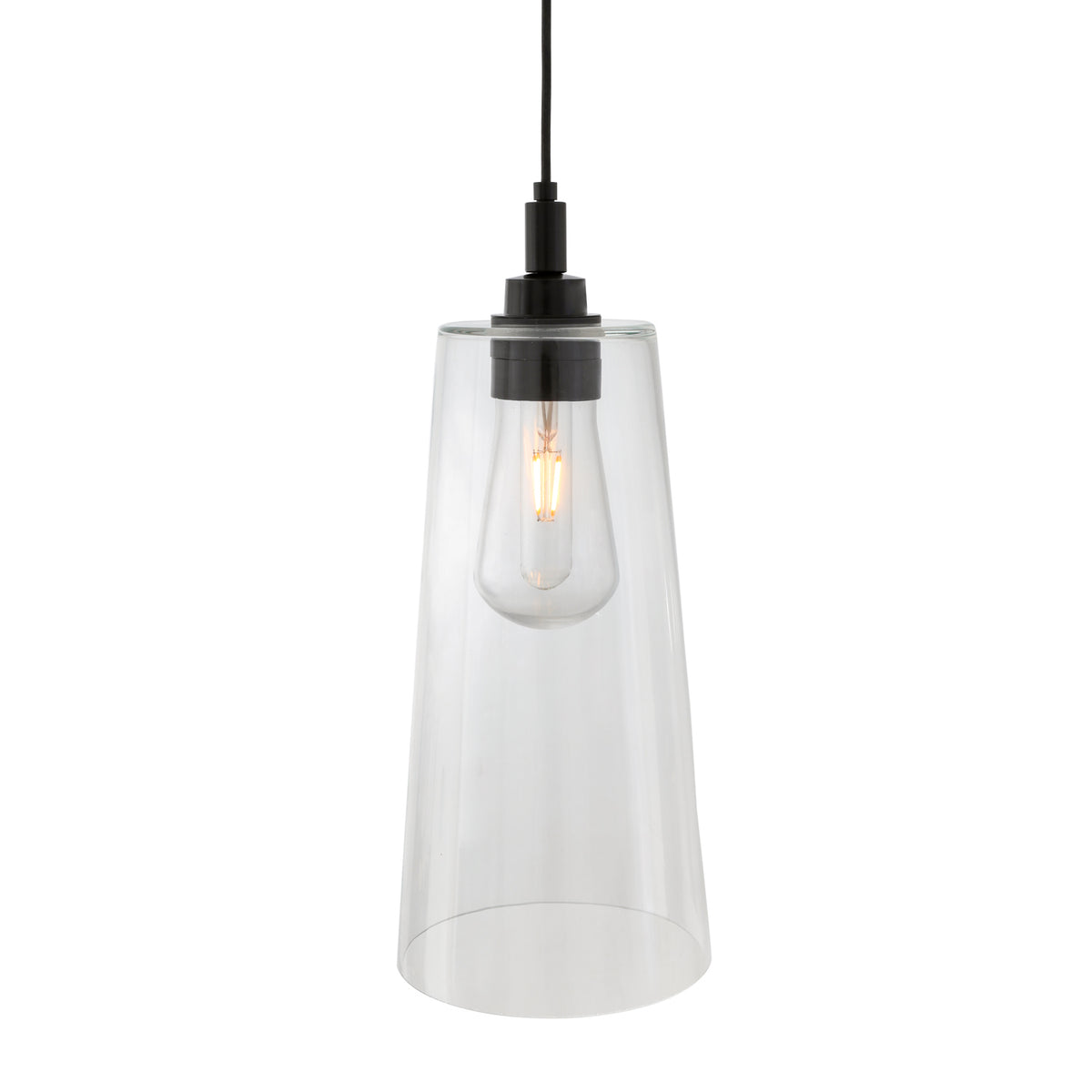 Cari IP65 Pendant Light with Matte Black Detail