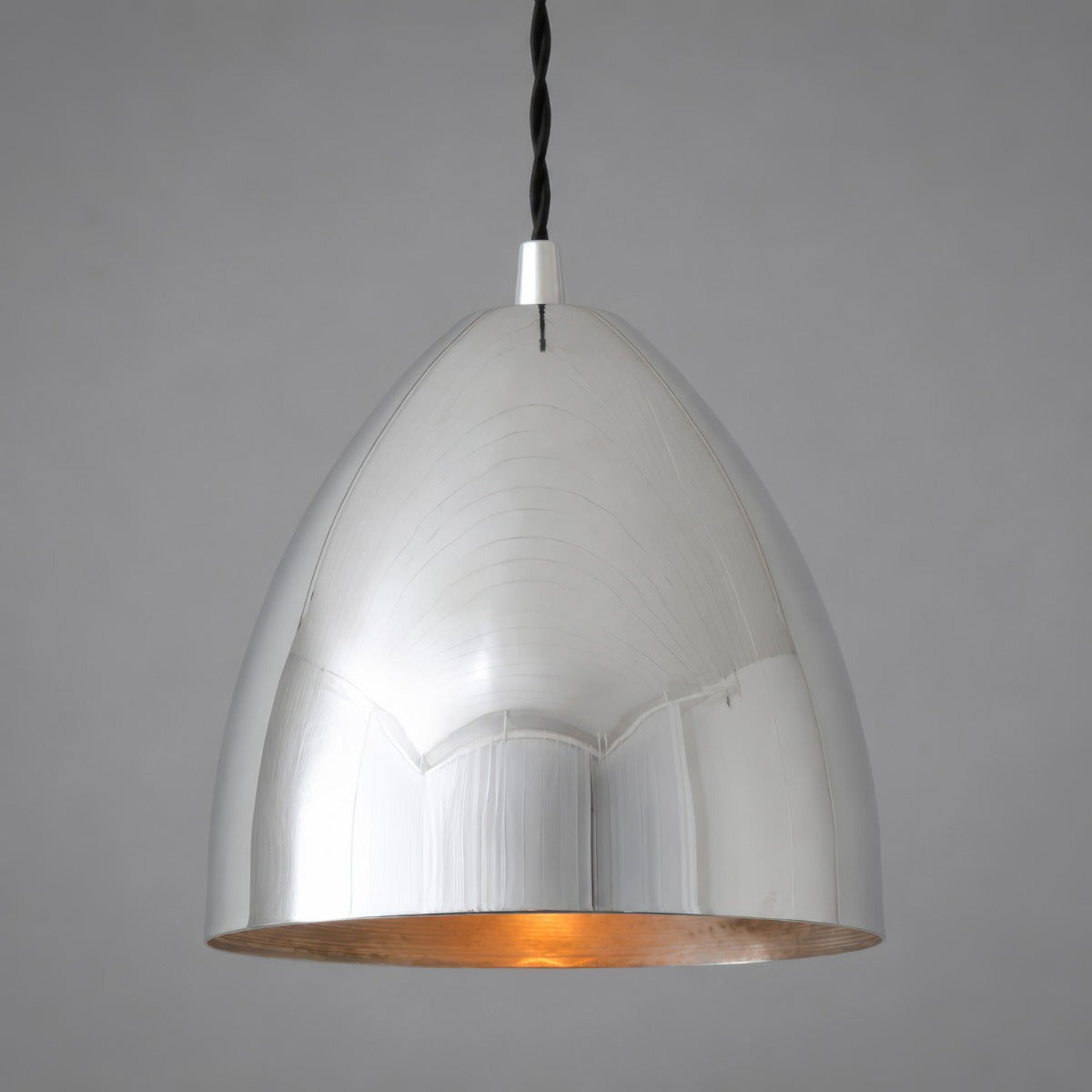 Skyler 16cm Single Drop Pendant in Polished Chrome
