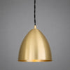 Skyler 16cm Single Drop Pendant in Satin Brass