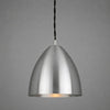 Skyler 16cm Single Drop Pendant in Satin Chrome