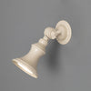 Accra Traditional Small Brass Spotlight in Matt Vanilla Cream