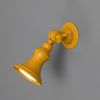 Accra Traditional Small Brass Spotlight in Matt Honey Yellow
