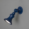 Accra Traditional Small Brass Spotlight in Matt Sapphire Blue
