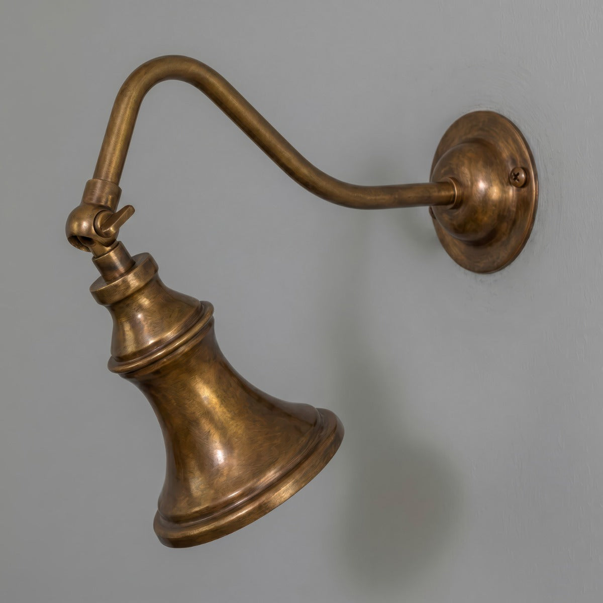 Kent Traditional Solid Brass Adjustable Spotlight in Antique Brass