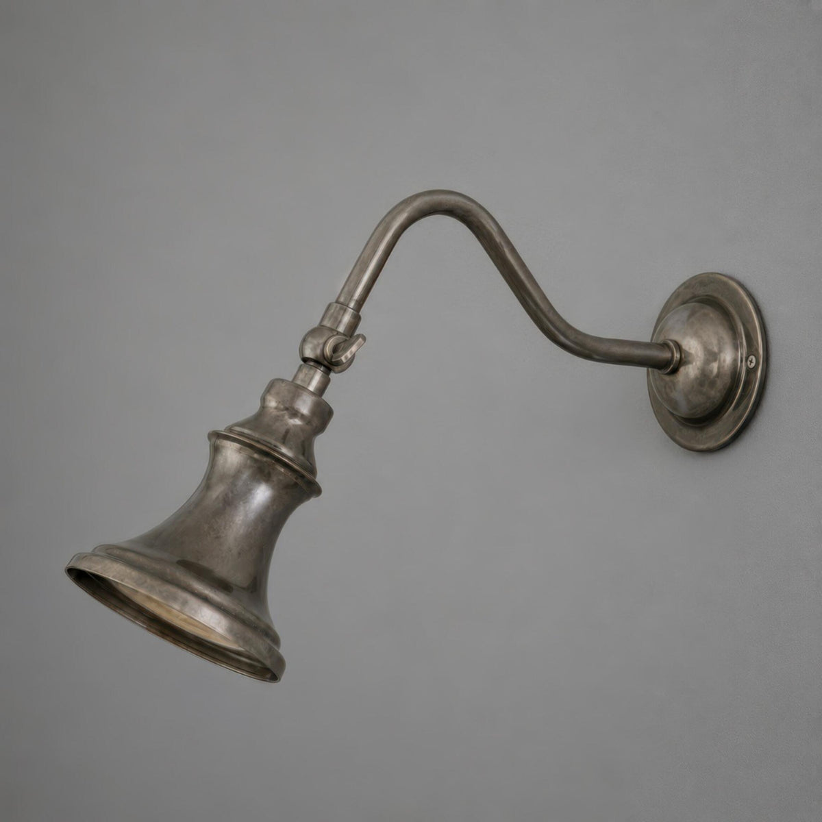 Kent Traditional Solid Brass Adjustable Spotlight in Antique Silver