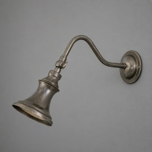 Kent Traditional Solid Brass Adjustable Spotlight in Antique Silver