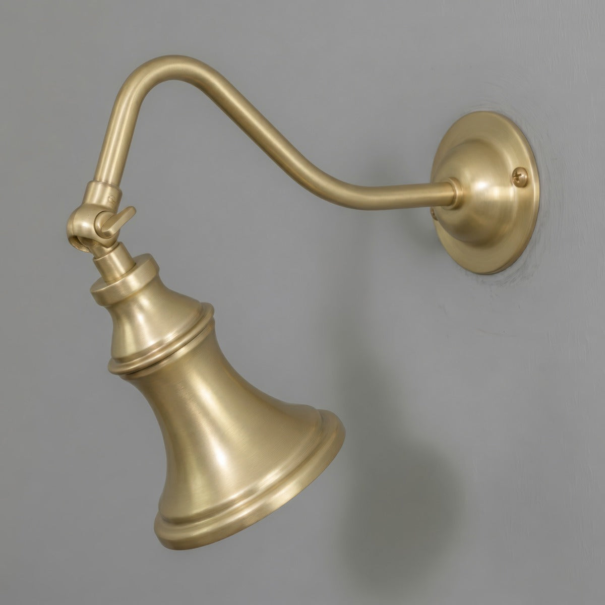 Kent Traditional Solid Brass Adjustable Spotlight in Satin Brass