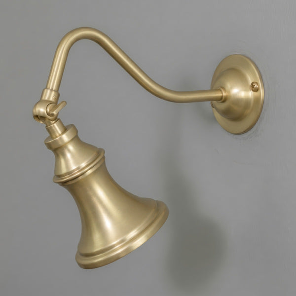 Kent Traditional Solid Brass Adjustable Spotlight in Satin Brass