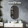 Atomo IP44 Four LED Wall Light in Polished Chrome with Clear Glass Globes