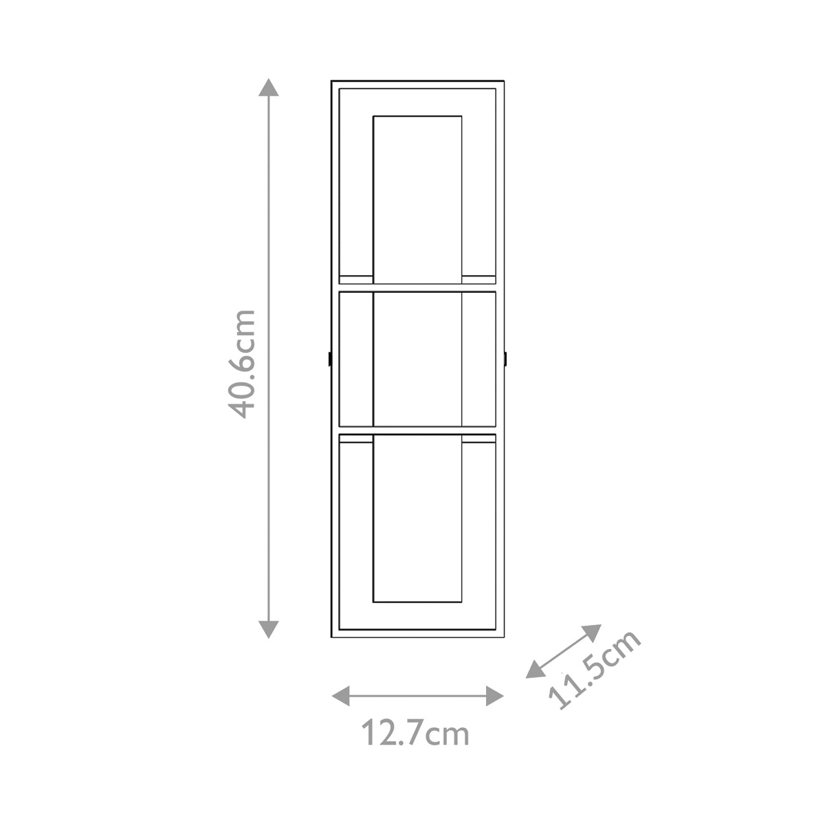 Blakley Medium LED IP44 Wall Light in Brushed Gold with Alabaster Stone