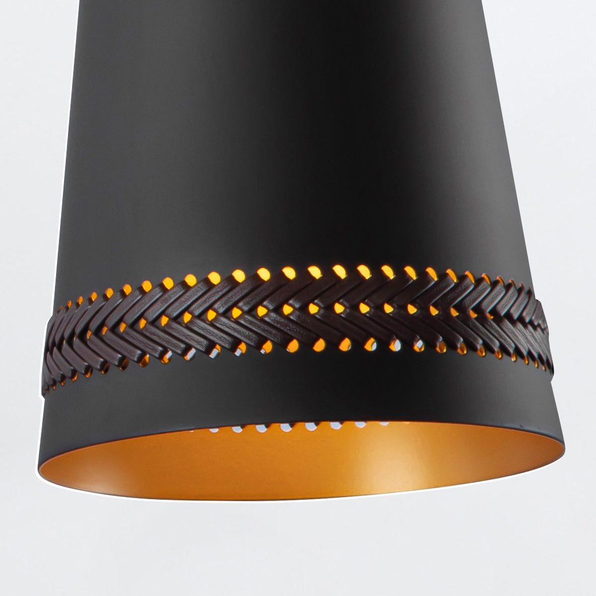 Brickell Adjustable Wall Light in Matte Black with Hazelnut Leather
