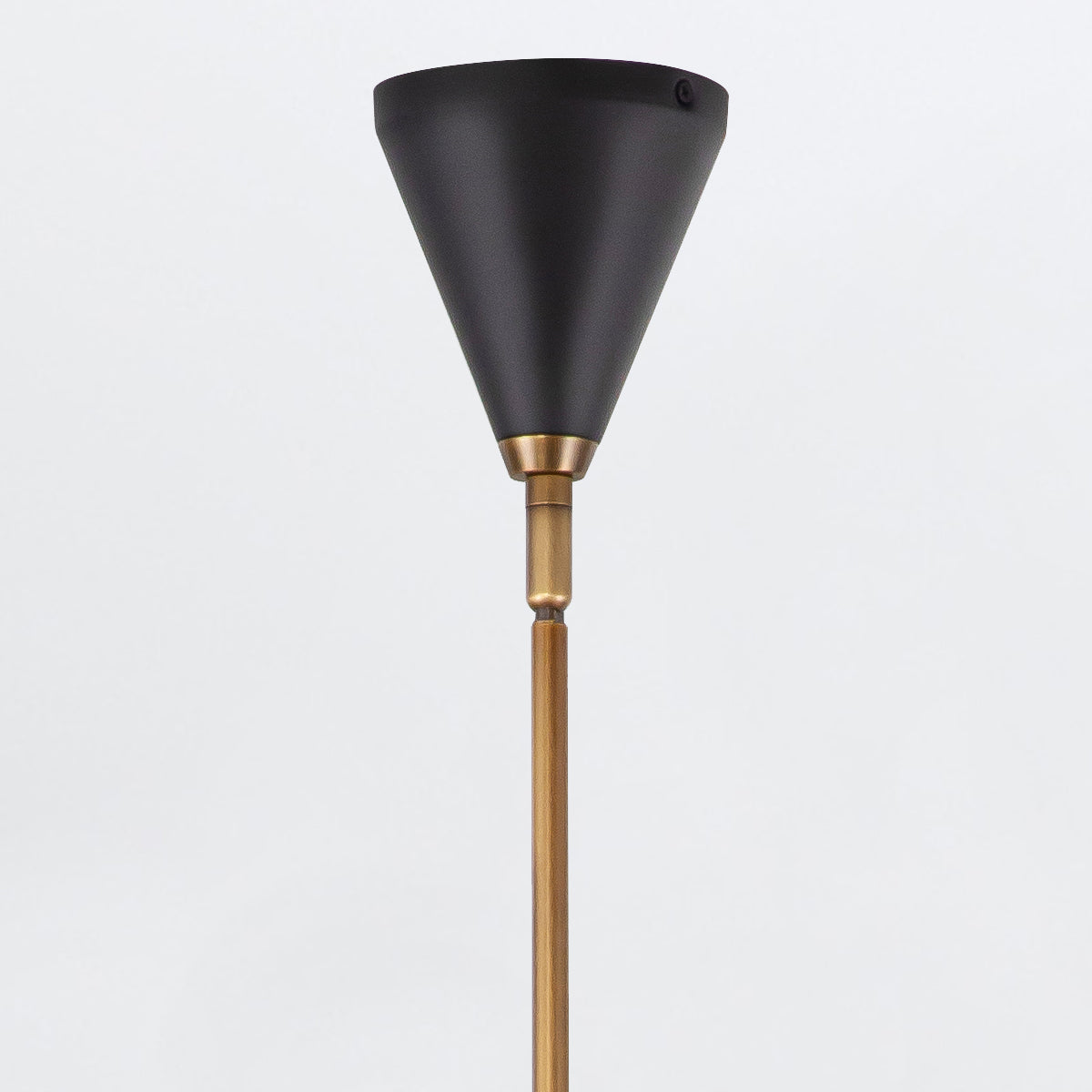 Brickell Five Light Chandelier in Matte Black with Hazelnut Leather