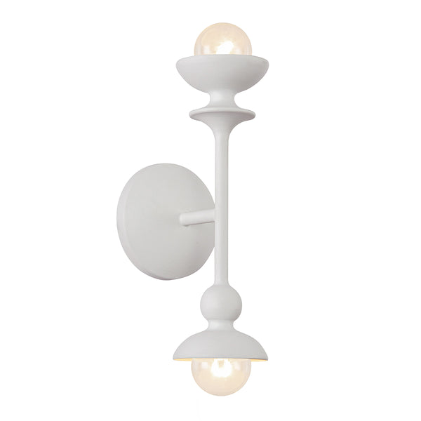 Cadence Two Lamp Wall Light in Antique White