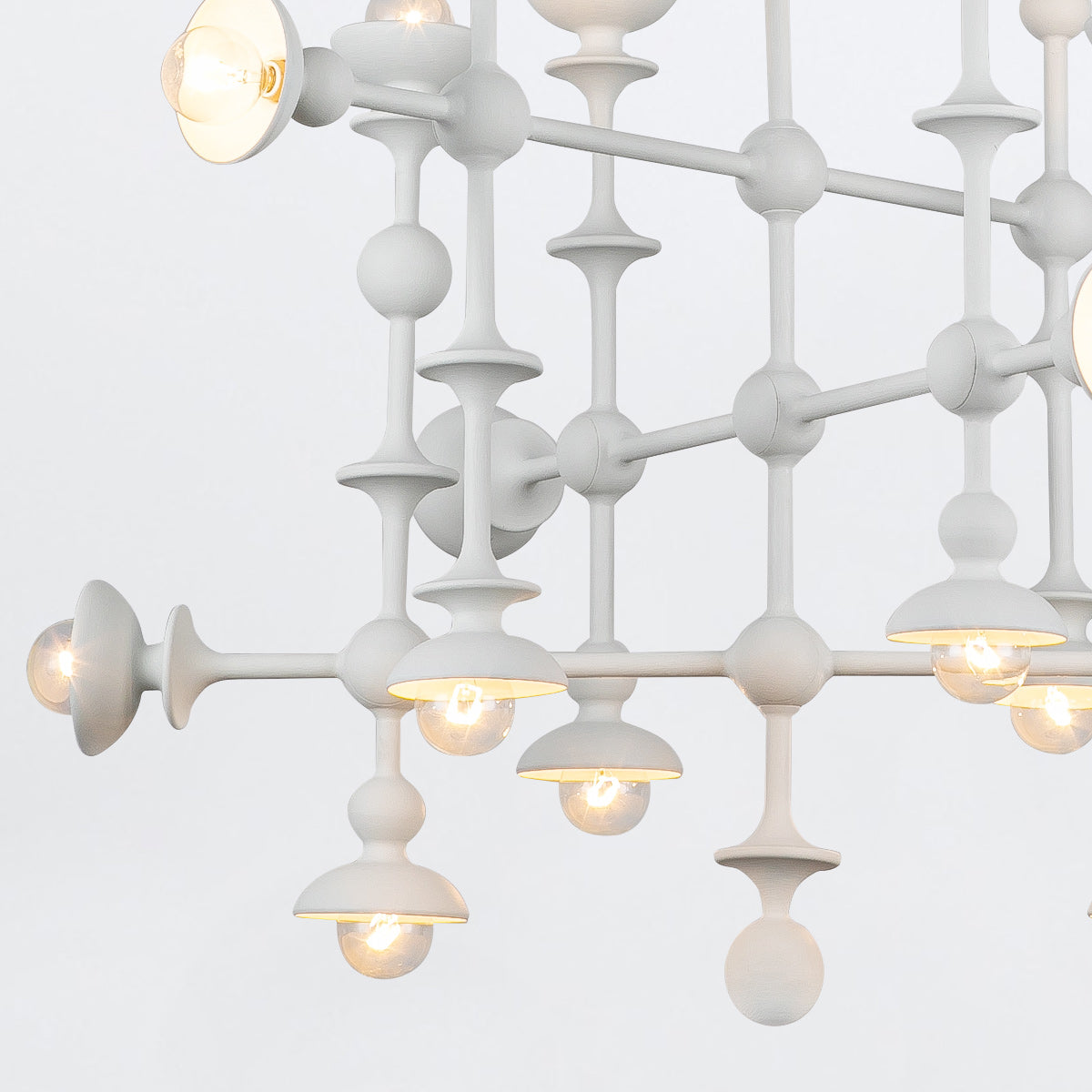 Cadence Eighteen Lamp Chandelier in Antique White