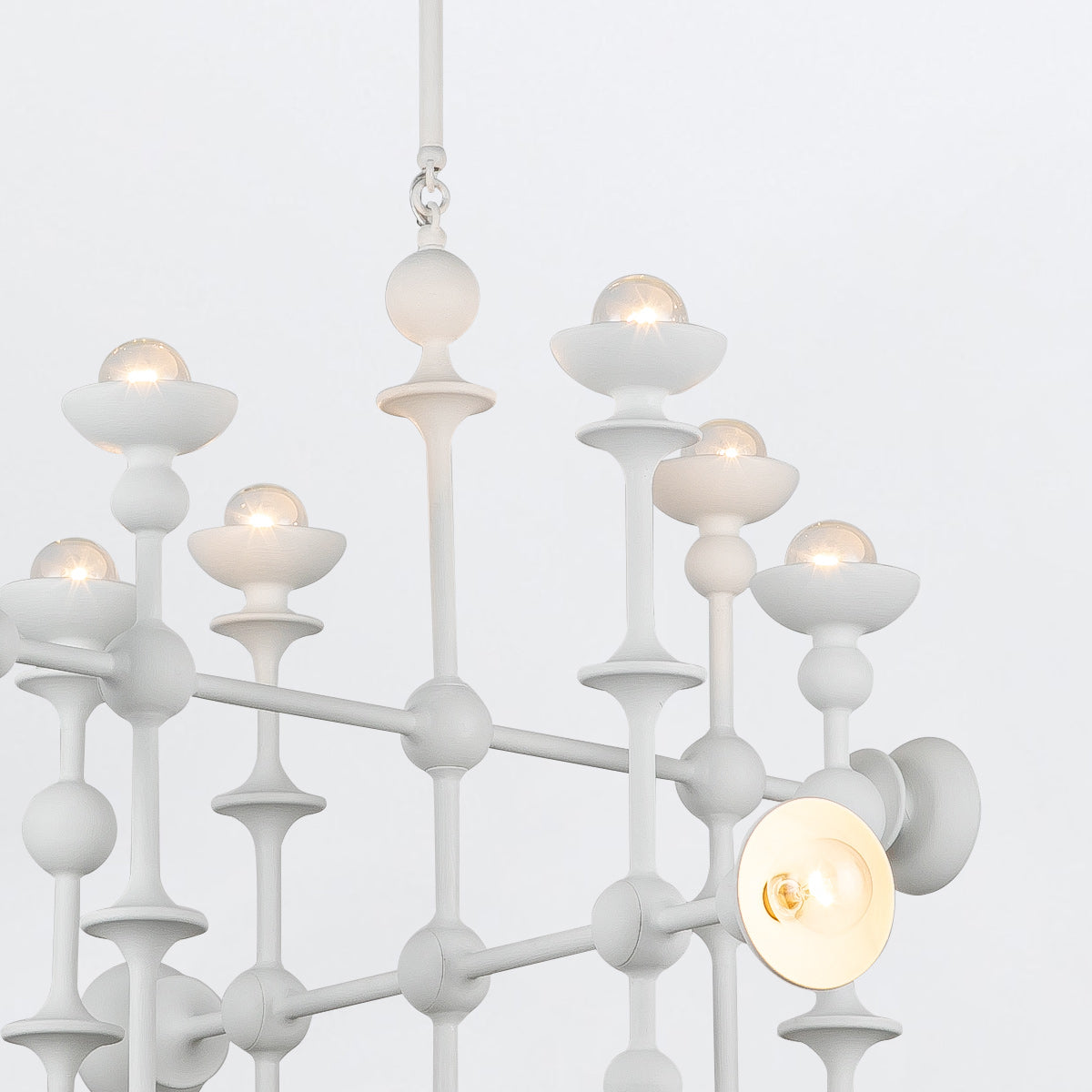 Cadence Eighteen Lamp Chandelier in Antique White