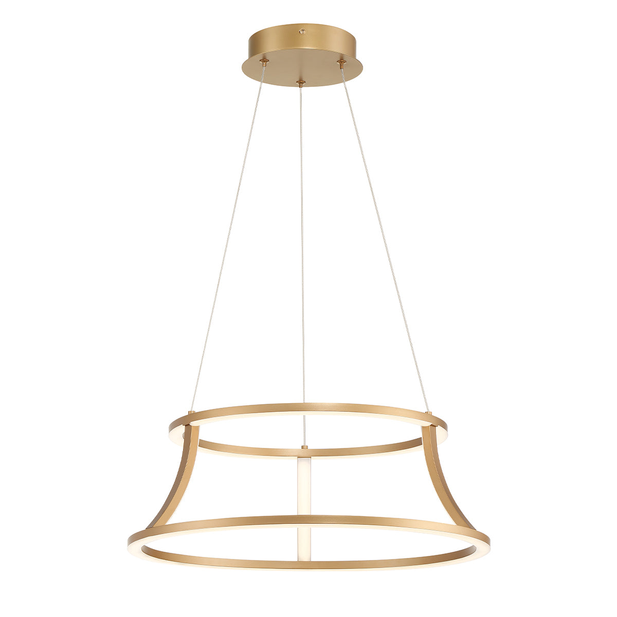 Cadoux LED Pendant Chandelier in Brushed Gold