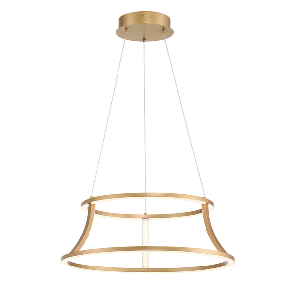 Cadoux LED Pendant Chandelier in Brushed Gold