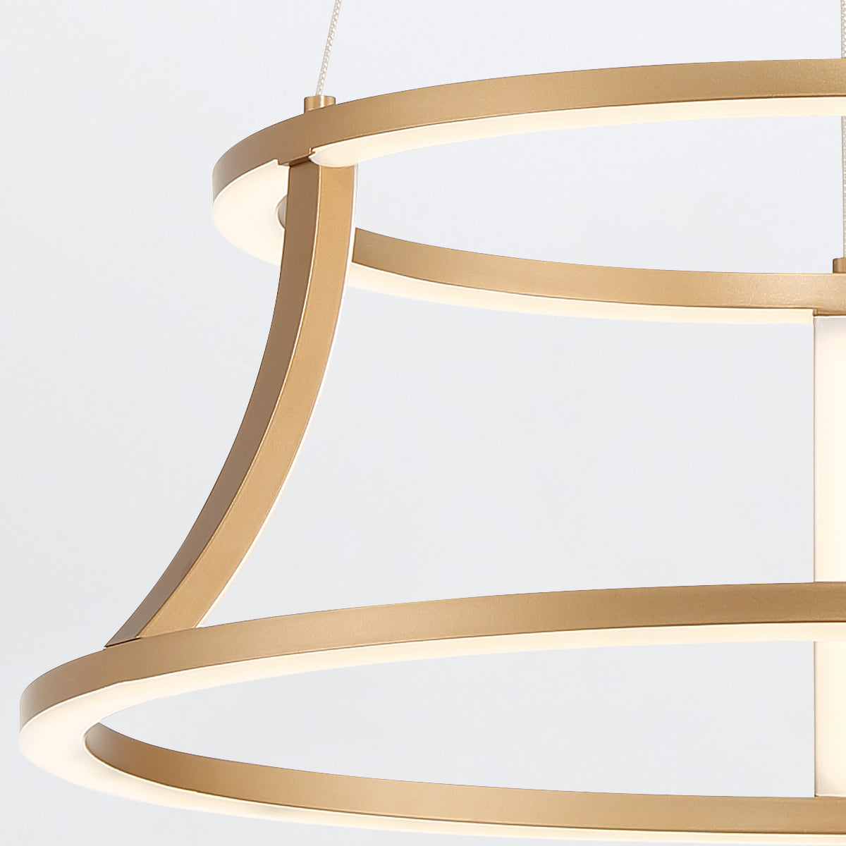 Cadoux LED Pendant Chandelier in Brushed Gold