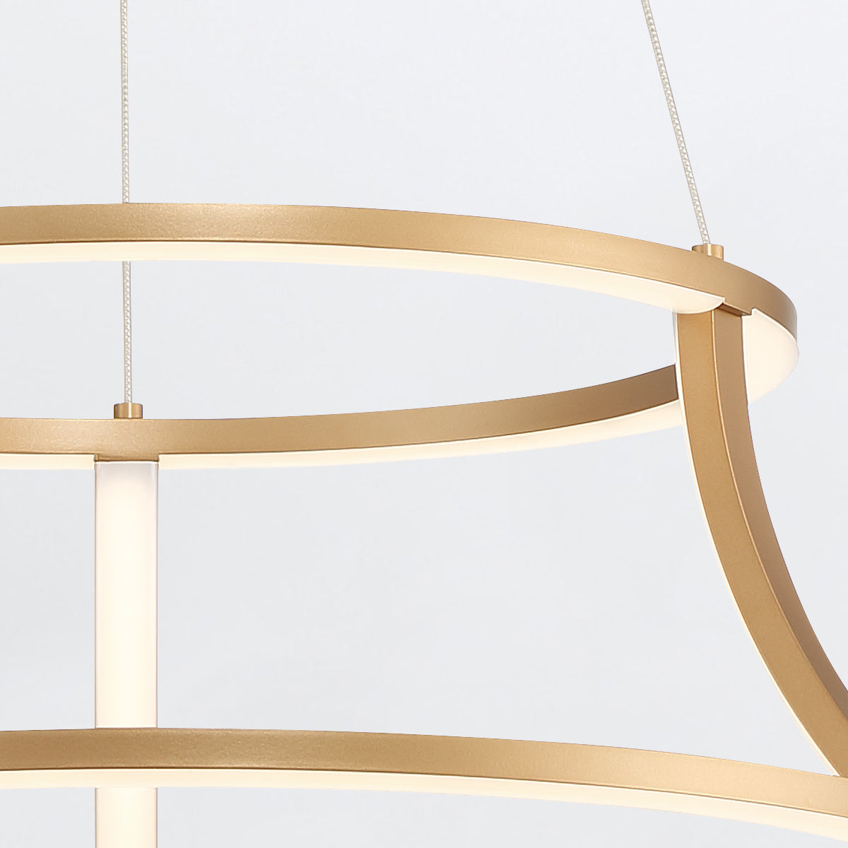Cadoux LED Pendant Chandelier in Brushed Gold
