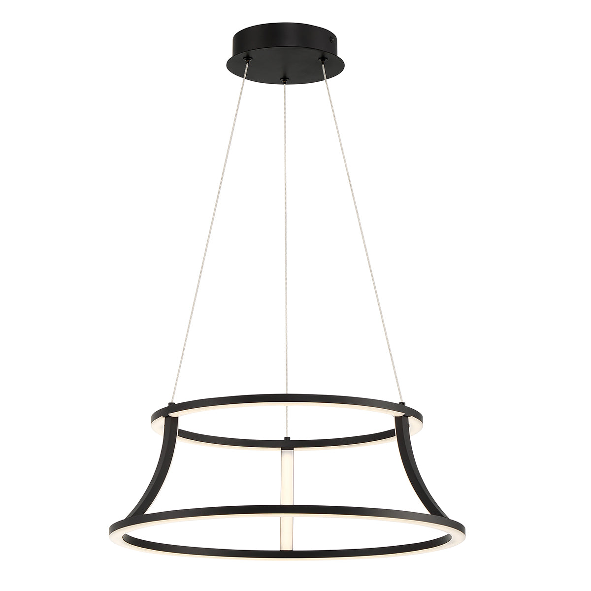 Cadoux LED Pendant Chandelier in Matte Black