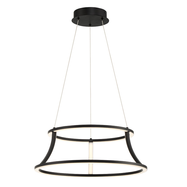 Cadoux LED Pendant Chandelier in Matte Black