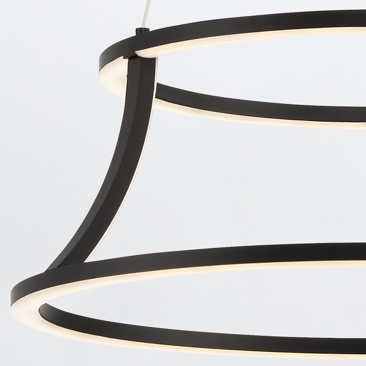 Cadoux LED Pendant Chandelier in Matte Black