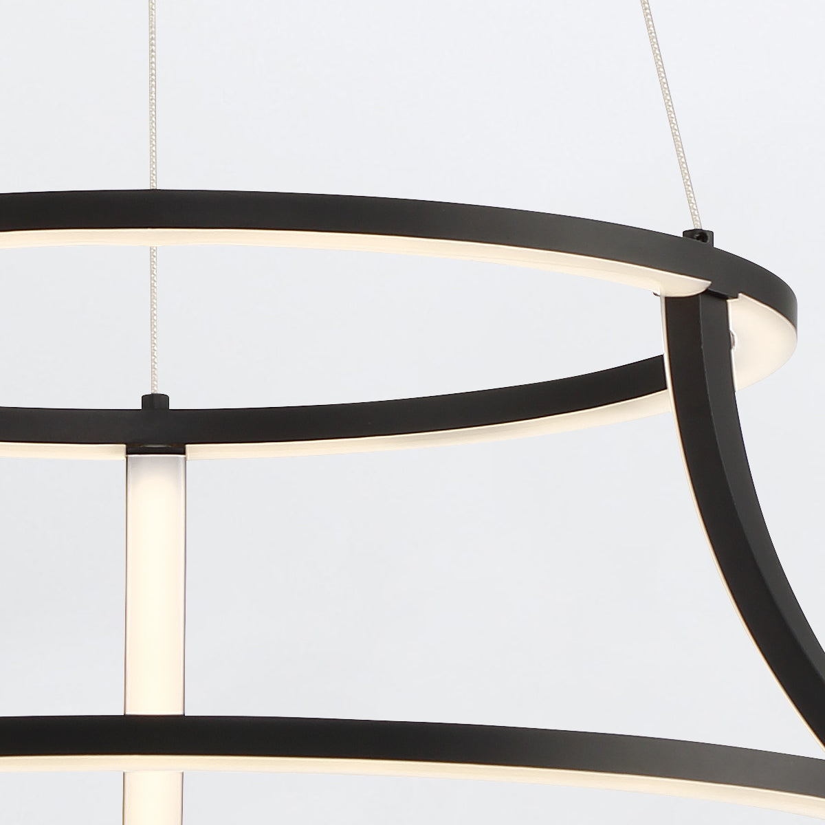 Cadoux LED Pendant Chandelier in Matte Black