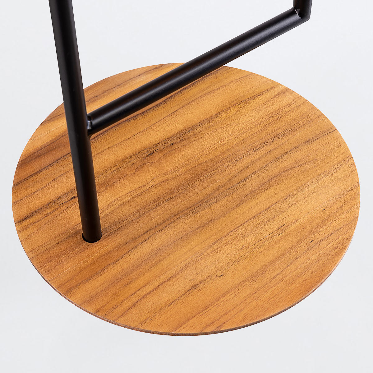 Dot Natural Teak Wood Veneer Table Lamp