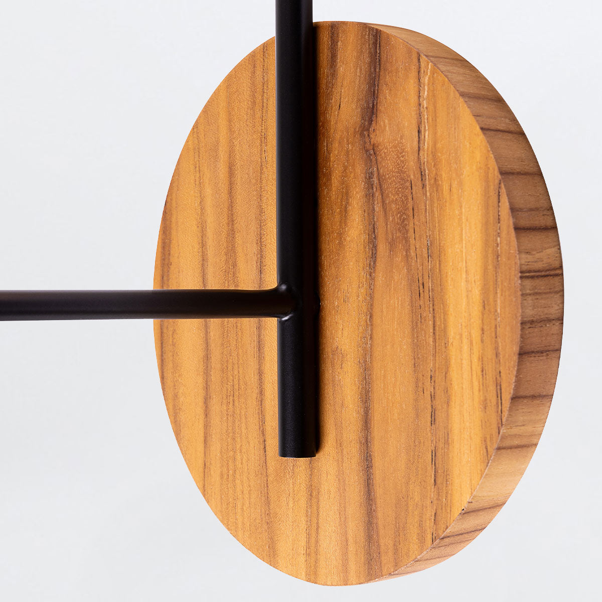 Dot Natural Teak Wood Veneer Wall Light