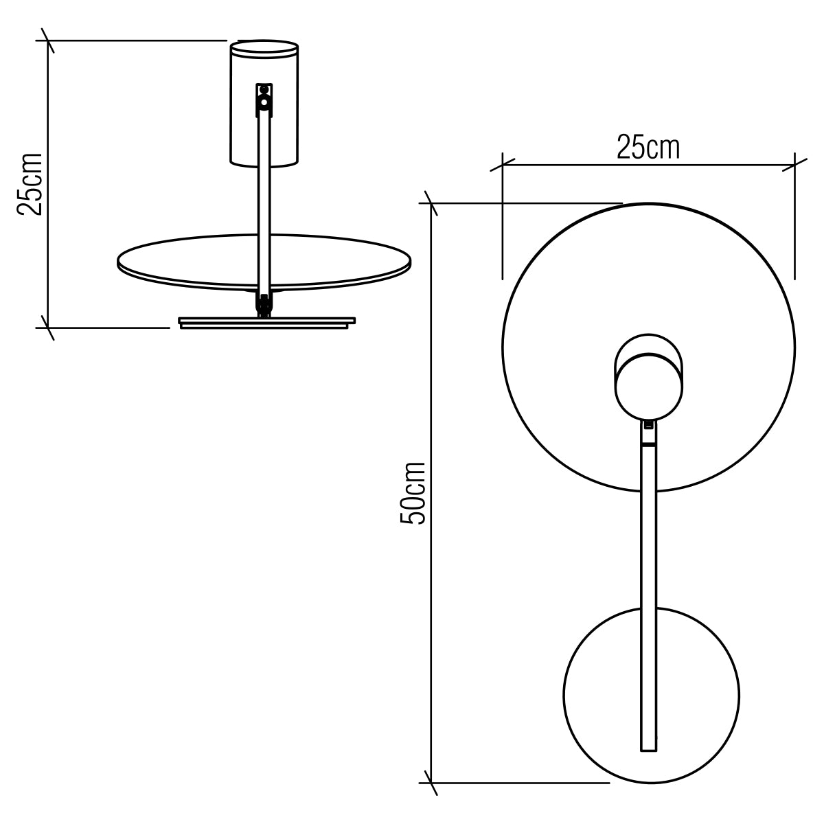 Dot Natural Teak Wood Veneer Wall Light