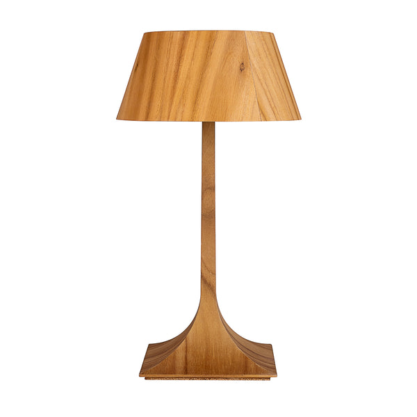 Nostalgia Natural Teak Wood Veneer Table Lamp